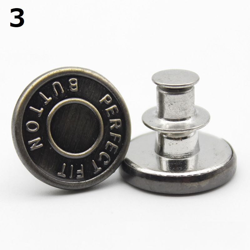 デニムボタン タックボタン 2個セット 金属製 17mm ジーンズボタン 商品画像5