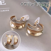 ピアス イヤリング レディース アクセサリー 女性用 金色 ゴールドカラー 可愛い おしゃれ シンプル リングピアス 記念日 誕生日 プレゼント 贈り物 ギフト ファッション小物