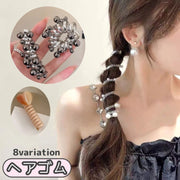 ヘアゴム コイルアップポニー スプリングヘアゴム 髪ゴム レディース 女性 ヘアアクセサリー 髪飾り おしゃれ 可愛い シンプル フェミニン ガーリー まとめ髪