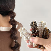 ヘアゴム コイルアップポニー スプリングヘアゴム 髪ゴム レディース 女性 ヘアアクセサリー 髪飾り おしゃれ 可愛い シンプル フェミニン ガーリー まとめ髪