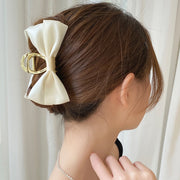 バンスクリップ ヘアクリップ レディース 女性用 ヘアアクセサリー 髪飾り 髪留め リボン 大きめ ヘアアレンジ まとめ髪 大人かわいい 上品 おしゃれ お出かけ