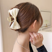 バンスクリップ ヘアクリップ レディース 女性用 ヘアアクセサリー 髪飾り 髪留め リボン 大きめ ヘアアレンジ まとめ髪 大人かわいい 上品 おしゃれ お出かけ