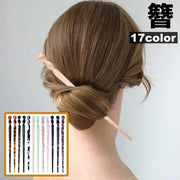 かんざし 簪 一本挿し レディース ヘアアクセサリー 髪飾り 髪留め ヘアピン 和装 洋装 着物 浴衣 マーブル模様 べっ甲風 大理石風 おしゃれ