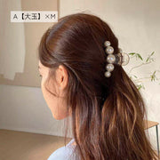 ヘアクリップ バンスクリップ レディース ヘアアクセサリー ヘアアクセ フェイクパール おしゃれ 上品 豪華