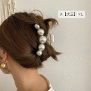 ヘアクリップ バンスクリップ レディース ヘアアクセサリー ヘアアクセ フェイクパール おしゃれ 上品 豪華