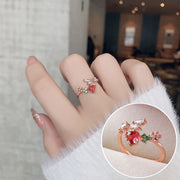 指輪 ファッションリング オープンリング レディース アクセサリー ビジュー ラインストーン キラキラ ハート 華奢 2連風 重ね付け風 カジュアル シンプル プレゼント ギフト 贈り物 お祝い 記念日 誕生日 デート 女子会 パーティー 入学 卒業 お呼ばれ お出かけ デイリー 普段使い かわいい おしゃれ フェミニン 上品 小物 デザイン豊富 カラーストーン風 女性