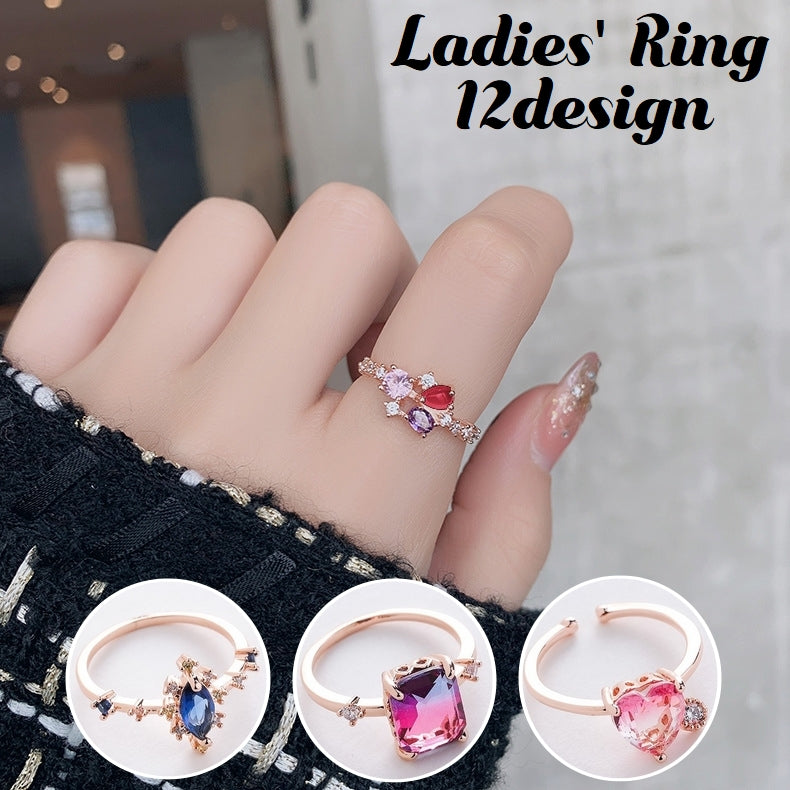指輪 ファッションリング レディース アクセサリー ビジュー ラインストーン 商品画像