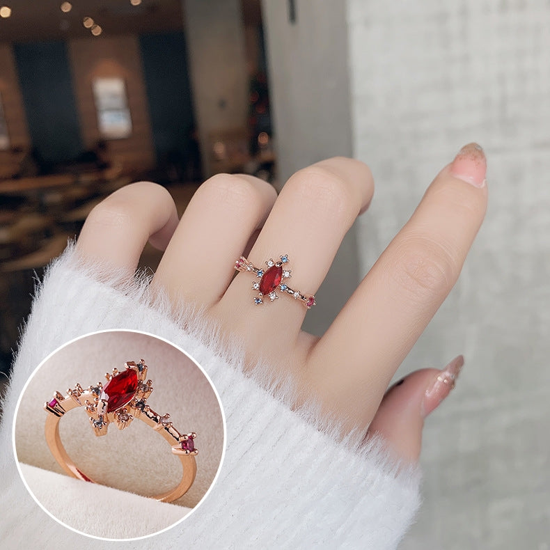 指輪 ファッションリング レディース アクセサリー ビジュー ラインストーン 商品画像2