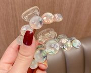 ヘアクリップ バンスクリップ レディース ヘアアクセサリー 髪留め まとめ髪 ヘアアレンジ おしゃれ かわいい 上品 オフィス 通勤 OL 大人女子 女性用 婦人用
