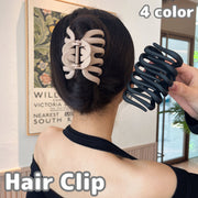 バンスクリップ ヘアクリップ レディース 女性 ヘアアクセサリー 幅広 まとめ髪 髪飾り マットカラー ヘアアレンジ シンプル 上品 エレガント おしゃれ かわいい