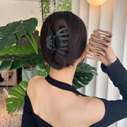 バンスクリップ ヘアクリップ レディース 女性 ヘアアクセサリー 幅広 まとめ髪 髪飾り マットカラー ヘアアレンジ シンプル 上品 エレガント おしゃれ かわいい