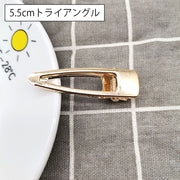 ヘアクリップ パーツ 土台 アクセサリーパーツ 10本セット 金属 ハンドメイド シリコン型対応ヘアクリップ ヘアアクセサリー 基本パーツ ヘアピン 髪留め ヘアパーツ デコ レジン きれいめ 三角形 四角形 クラフト DIY 手芸 材料