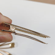 ヘアクリップ パーツ 土台 アクセサリーパーツ 10本セット 金属 ハンドメイド シリコン型対応ヘアクリップ ヘアアクセサリー 基本パーツ ヘアピン 髪留め ヘアパーツ デコ レジン きれいめ 三角形 四角形 クラフト DIY 手芸 材料