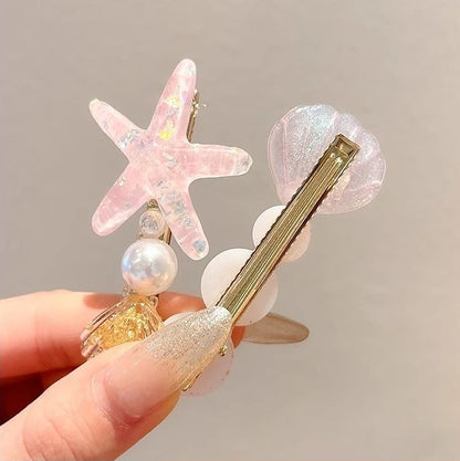 マーメイドヘアクリップセット 5本組 ヘアアクセサリー レディース キッズ 髪留め 商品画像2