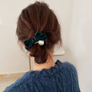 ヘアゴム 髪ゴム レディース 女の子 ヘアアクセサリー リボン フェイクパール 髪飾り 髪留め まとめ髪 ヘアアレンジ かわいい おしゃれ