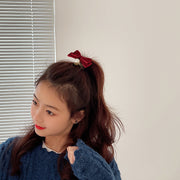 ヘアゴム 髪ゴム レディース 女の子 ヘアアクセサリー リボン フェイクパール 髪飾り 髪留め まとめ髪 ヘアアレンジ かわいい おしゃれ