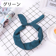 ヘアバンド レディース ヘアアクセサリー ターバン ヘッドバンド リボン風 うさみみ風 シンプル 無地 髪飾り ヘアアレンジ かわいい おしゃれ カラバリ豊富