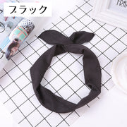 ヘアバンド レディース ヘアアクセサリー ターバン ヘッドバンド リボン風 うさみみ風 シンプル 無地 髪飾り ヘアアレンジ かわいい おしゃれ カラバリ豊富