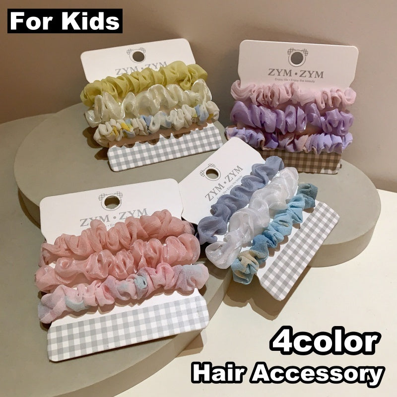シュシュ 3個セット ヘアアクセサリー 女の子 子供用 キッズ 商品画像