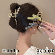 バンスクリップ ヘアクリップ レディース 女性 ヘアアクセサリー まとめ髪 麦 ヘアアレンジ 髪留め 髪飾り おしゃれ かわいい シンプル