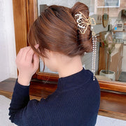 バンスクリップ ヘアクリップ 髪留め レディース 女性 ヘアアクセサリー ファッション雑貨 チャーム ハート 蝶 バタフライ ポンポン フェイクファー フェイクパール チェーン 華やか おしゃれ かわいい キュート ガーリー フェミニン フォーマル