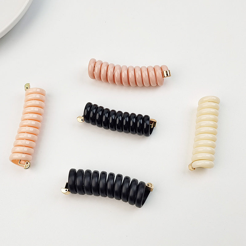 コイルポニー レディース ヘアアクセサリー スパイラルポニー ヘアゴム バネ状 商品画像3