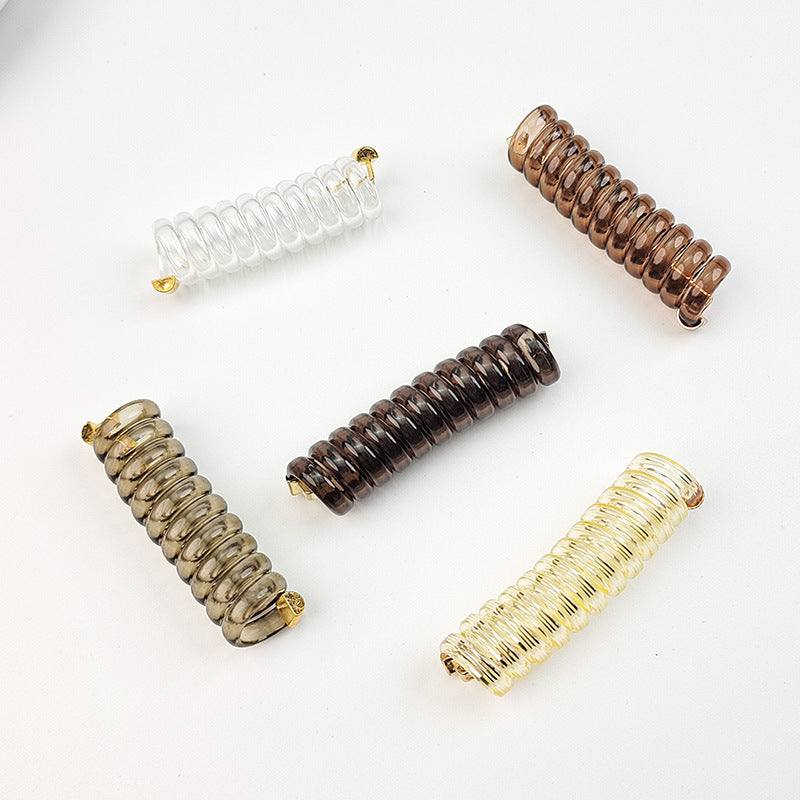 コイルポニー レディース ヘアアクセサリー スパイラルポニー ヘアゴム バネ状 商品画像4