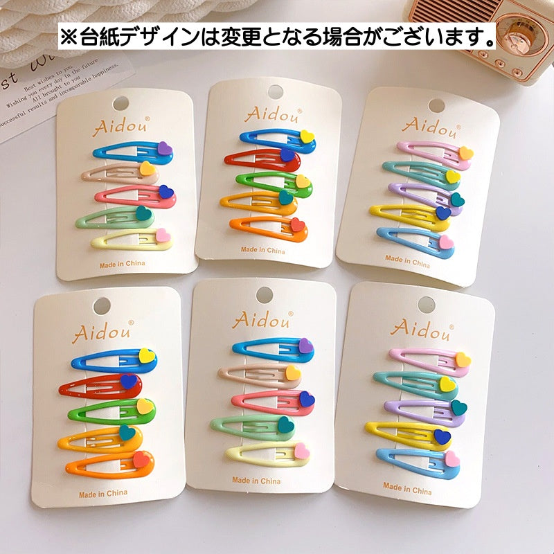 パッチン留め ヘアピン 髪留め 5個セット キッズ 子供用 商品画像3