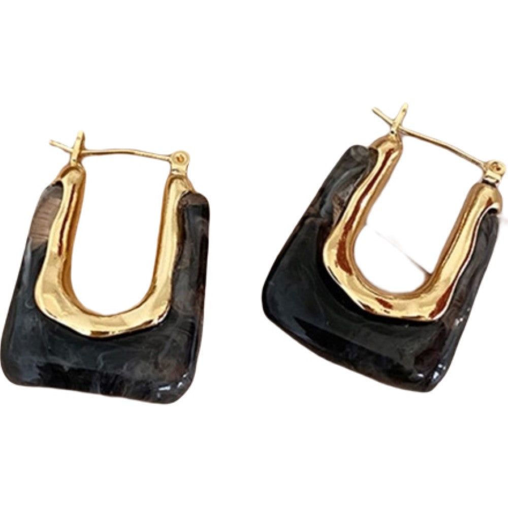 ピアス 両耳用 フープピアス アクセサリー レディース 大ぶり U字 スクエア かわいい おしゃれ ファッション雑貨 ギフト プレゼント 贈り物