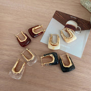 ピアス 両耳用 フープピアス アクセサリー レディース 大ぶり U字 スクエア かわいい おしゃれ ファッション雑貨 ギフト プレゼント 贈り物