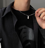 ネックレス ペンダント メンズ レディース アクセサリー スネークチェーン インゴット シンプル ヒップホップ ストリート系