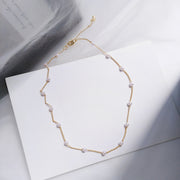 ネックレス レディース アクセサリー チェーン フェイクパール 女性用 上品 シンプル きれいめ おしゃれ ギフト プレゼント 婦人用