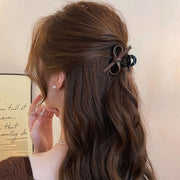 バンスクリップ2個セット ヘアクリップ ミニクリップ 1ペア 計2個 レディース 女性用 ヘアアクセサリー 髪留め 髪飾り リボン 可愛い ヘアアレンジ ネコミミ 猫耳 クマミミ ボア ファー ヒョウ柄 レオパード リボン フェイクパール