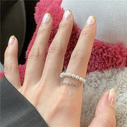 指輪 オープンリング アクセサリー レディース 女性 Cリング チェーン おしゃれ ギフト プレゼント 贈り物 ファッション雑貨