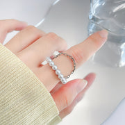 指輪 オープンリング アクセサリー レディース 女性 Cリング チェーン おしゃれ ギフト プレゼント 贈り物 ファッション雑貨