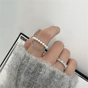 指輪 オープンリング アクセサリー レディース 女性 Cリング チェーン おしゃれ ギフト プレゼント 贈り物 ファッション雑貨