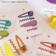 ヘアピン ヘアクリップ 4個セット ヘアアクセサリー 髪飾り 髪留め レディース 女性 キッズ 子供 ジュニア アクセサリー ギザギザ パッチン留め 単色 ファッション小物 まとめ髪 ヘアアレンジ かわいい キュート おしゃれ ガーリー ナチュラル お出かけ 通勤 通学 ギフト プレゼント 黄 紫 緑 ピンク