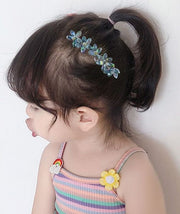 ヘアコーム キッズ 女の子 ヘアアクセサリー ガールズ 髪留め まとめ髪 クリア ビーズ フェイクパール お花 フラワー ゴールドカラー 華やか キラキラ 簡単ヘアアレンジ カジュアル キュート かわいい おしゃれ 髪飾り 普段使い ヘッドアクセサリー ホワイト 白 ピンク ブルー グレー イエロー
