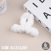 バンスクリップ ヘアクリップ レディース 女性用 ヘアアクセサリー フェイクファー ふわふわ もこもこ かわいい おしゃれ