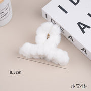 バンスクリップ ヘアクリップ レディース 女性用 ヘアアクセサリー フェイクファー ふわふわ もこもこ かわいい おしゃれ