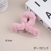 バンスクリップ ヘアクリップ レディース 女性用 ヘアアクセサリー フェイクファー ふわふわ もこもこ かわいい おしゃれ