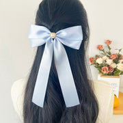 バレッタ ヘアクリップ 単品 1個 レディース 女性 大人女子 ヘアアクセサリー リボン かわいい おしゃれ 清楚 きれいめ 上品 髪飾り ロング 垂れる 大きめ ビジュー ハート 存在感 フェミニン