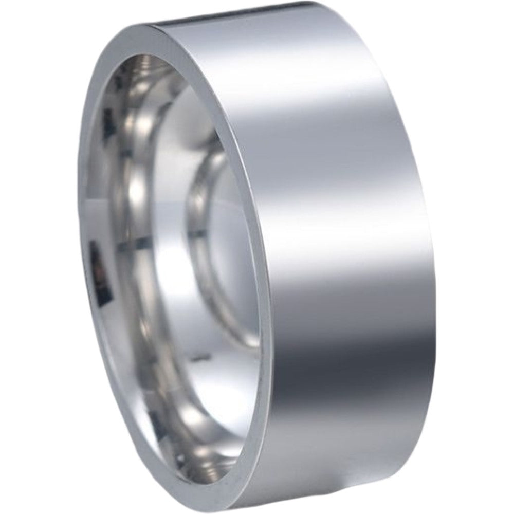 指輪 リング メンズ アクセサリー ファッションリング 平打ち 8mm【シルバー】 バリエーション画像