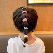 ヘアゴム 髪ゴム 100個セット キッズ ベビー ジュニア 子供 子ども まとめ髪 ヘアアレンジ 髪留め 結ぶ カラフル シンプル