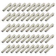 ヘアクリップ ヘアピン クラフト 20mm 32mm 50本セット ヘアアクセサリー作り ハンドメイド やっとこピン ヤットコピン 小さい 小サイズ ミニサイズ 土台 手作り DIY シルバーカラー 銀色 業務用 ワニ口 ワークショップ デコ素材 パーツ 髪留め マーケット ネットショップ