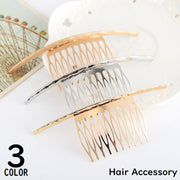ヘアコーム かんざし 女性 ヘアアクセサリー 髪飾り 髪留め 金属製 夜会巻き ヘアアレンジ まとめ髪 着物 和装 浴衣 凹凸