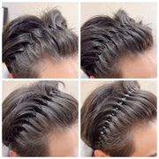 カチューシャ レディース メンズ ユニセックス ヘアアクセサリー 髪飾り オールバック 髪留め 前髪 洗顔 細め 波型 ウェーブ 単色 シンプル 黒 男女兼用