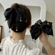 ヘアクリップ バンスクリップ 髪留め レディース ヘアアクセサリー リボン 可愛い おしゃれ きれいめ まとめ髪 ヘアアレンジ 髪飾り おでかけ