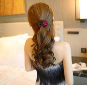 ヘアクリップ バンスクリップ レディース 女性 ヘアアクセサリー 髪留め 髪飾り 薔薇 バラ ヘアアレンジ まとめ髪 フラワー 花 シンプル おしゃれ 上品 清楚 可愛い お出かけ おめかし お呼ばれ パーティー 普段使い プレゼント 贈り物 ギフト