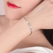 ブレスレット アクセサリー レディース 女性 婦人 大人 ビジュー 花 フラワー シンプル おしゃれ かわいい 上品 ギフト プレゼント